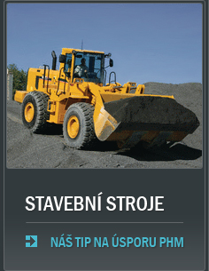 Stavební stroje - Náš tip na úsporu PHM