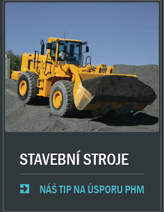Stavební stroje - Náš tip na úsporu PHM